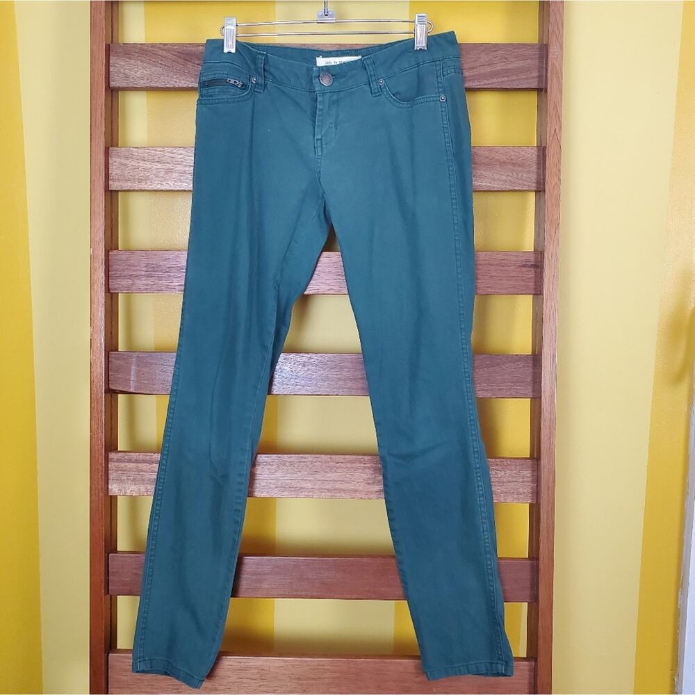 Life in Progress Teal Green Straight Leg Pants, Sz 24